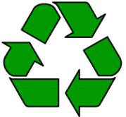 When presented, this symbol represents that a company recycles


