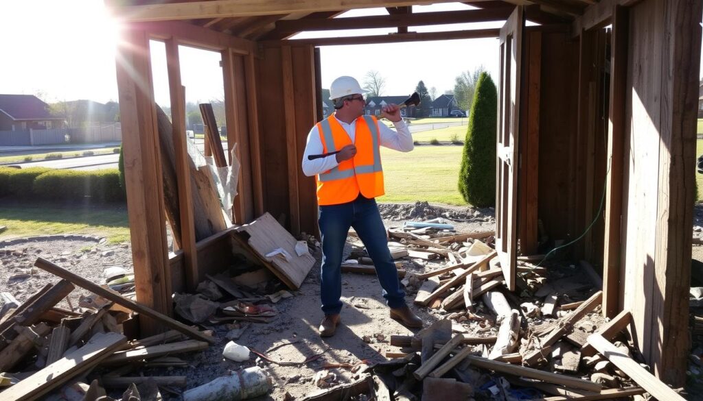 professional shed demolition