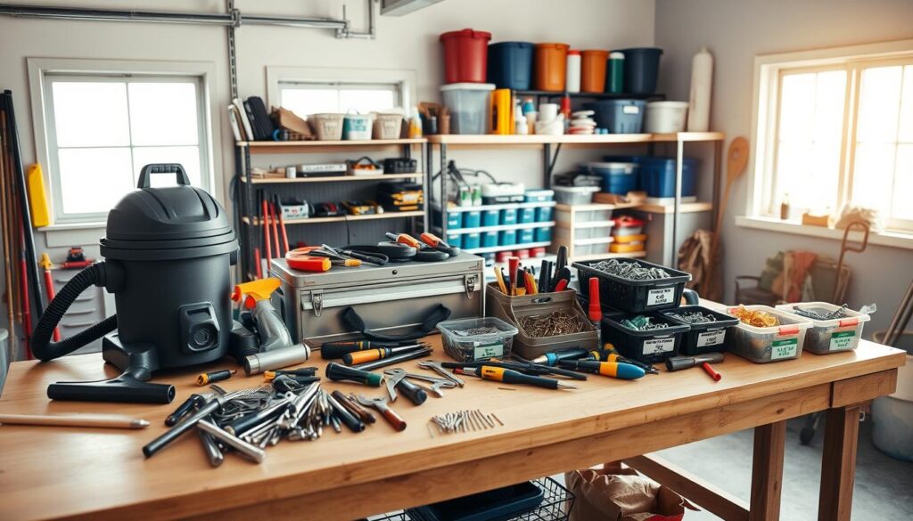 garage cleanout tools and supplies