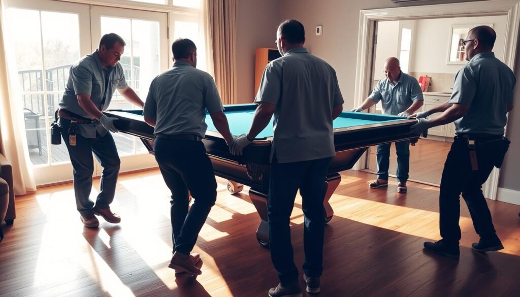 professional pool table removal